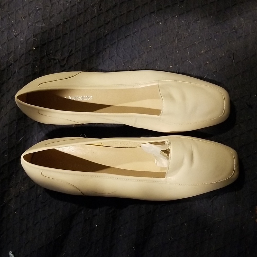 Cream loafers size 10 never worn
